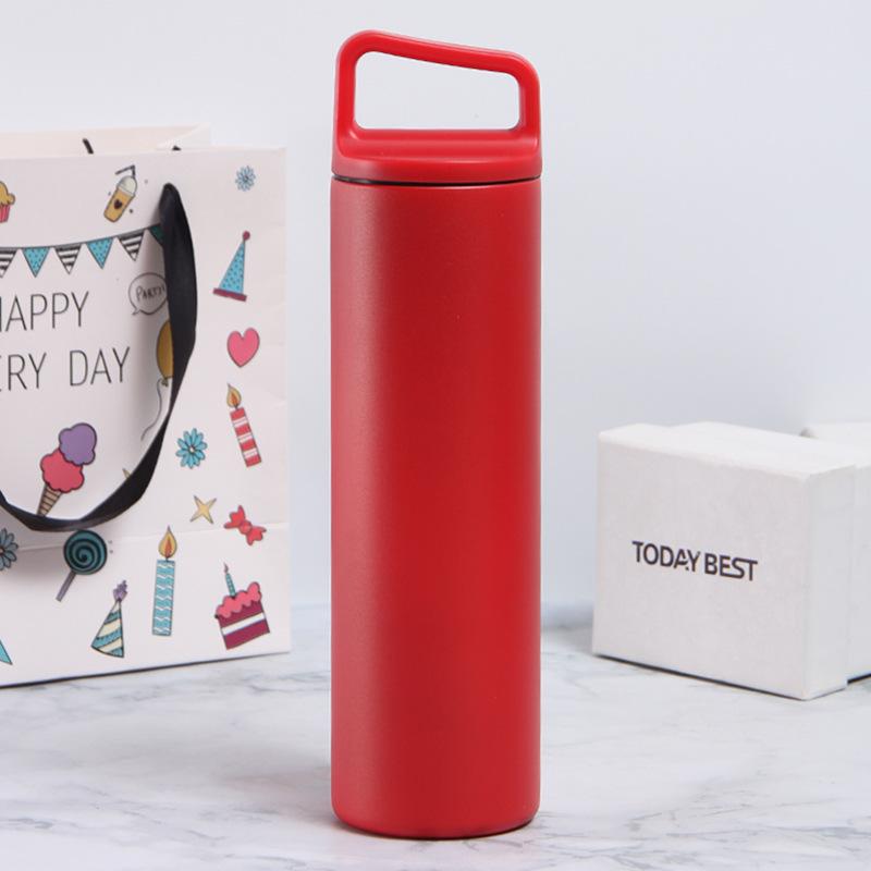 Portable  Thermos Cup 600ml Vacuum Flasks Portable Stainless Steel Thermos Cup Water Bottle Travel Tea Mug Office Thermos Cup