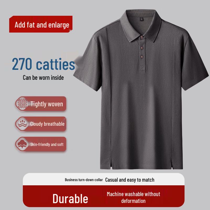 DIBENZE Men s Plus Size Casual Polo Shirt 3XL