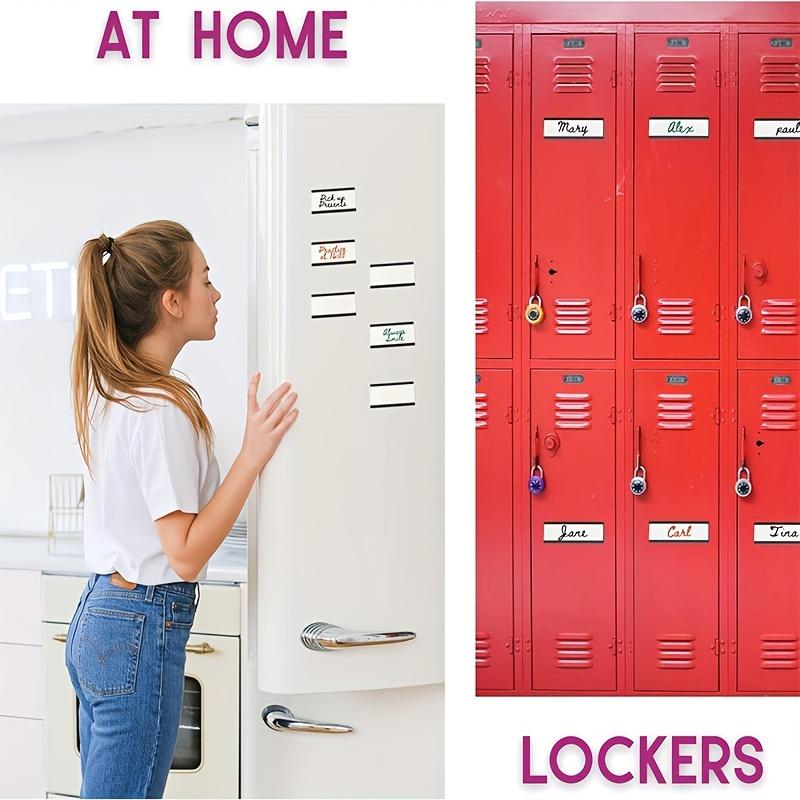 Magnetic Label Holders with Magnets Magnetic Data Card Holders with Clear Plastic Protectors for Metal Shelf, Whiteboard, Set of 50 (50 X 25 Mm)