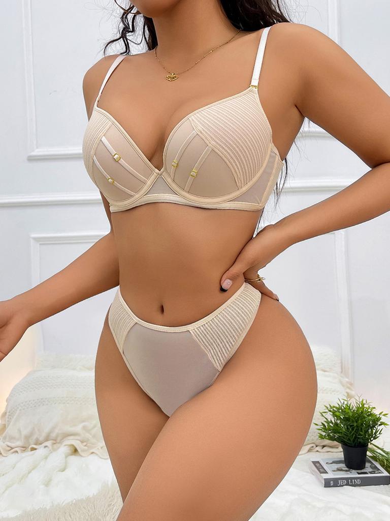 Sexy underwear deep V small breasts show large gathering underwear soft steel ring closed breast anti-sagging bra cover