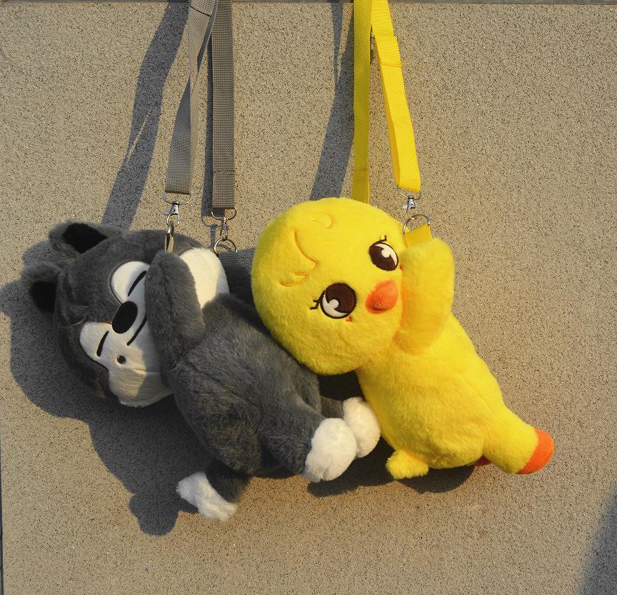 45-50cm Plush Keychain Toy Wolfchan Keychain Kawaii Cartoon Stuffed Animal Plushie Doll Large Sleeping Pillow Gift
