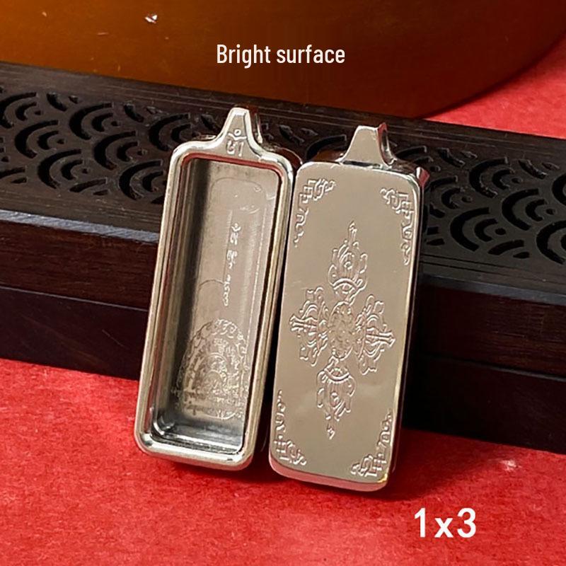 Tibetan Thangka Gold Necklace: Non-fading, Waterproof GAU Box Pendant, Multi-size Options