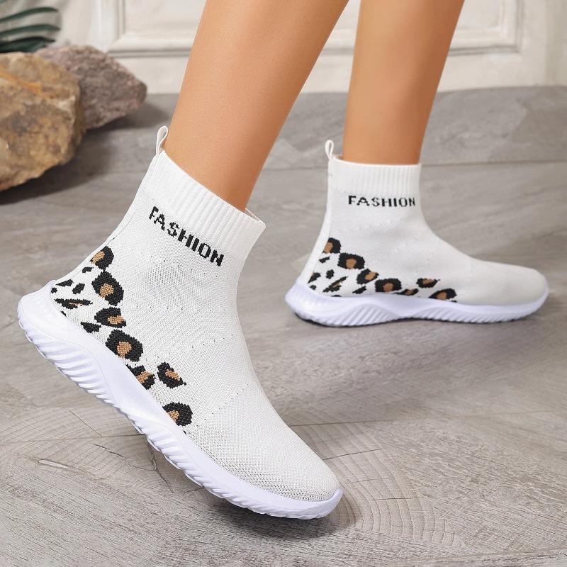 New Designer Shoes for Women High-top Sock Sneakers Women Trendy Sports Shoes Women Mesh Breathable Jogging Walking Ladies Shoes