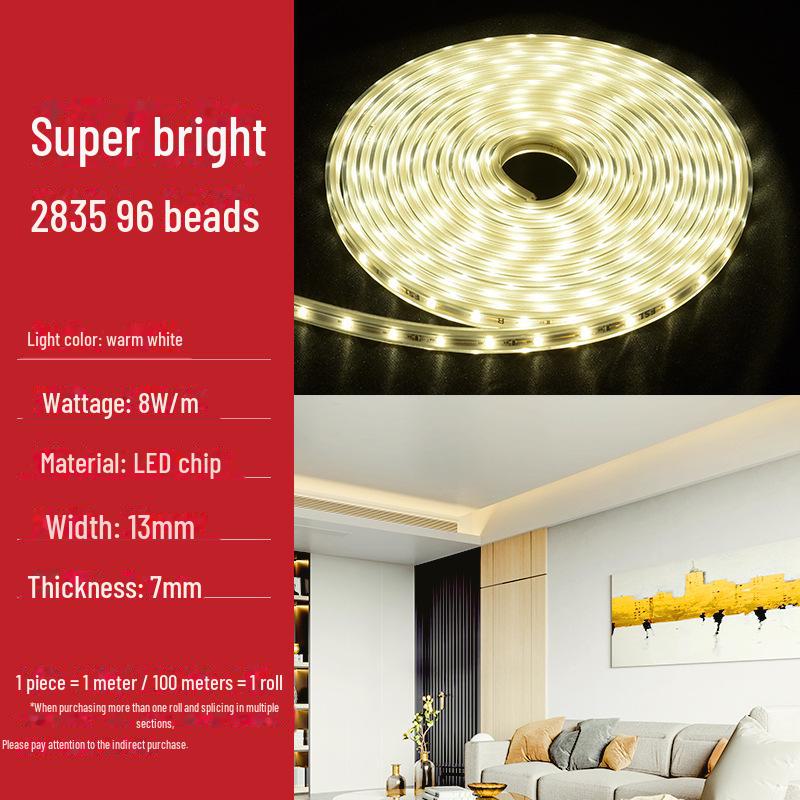 FSL LED-Streifenlicht: Superhelles, energiesparendes, wasserdichtes, kabelloses, sanftes Licht für Wohnzimmerdecken.