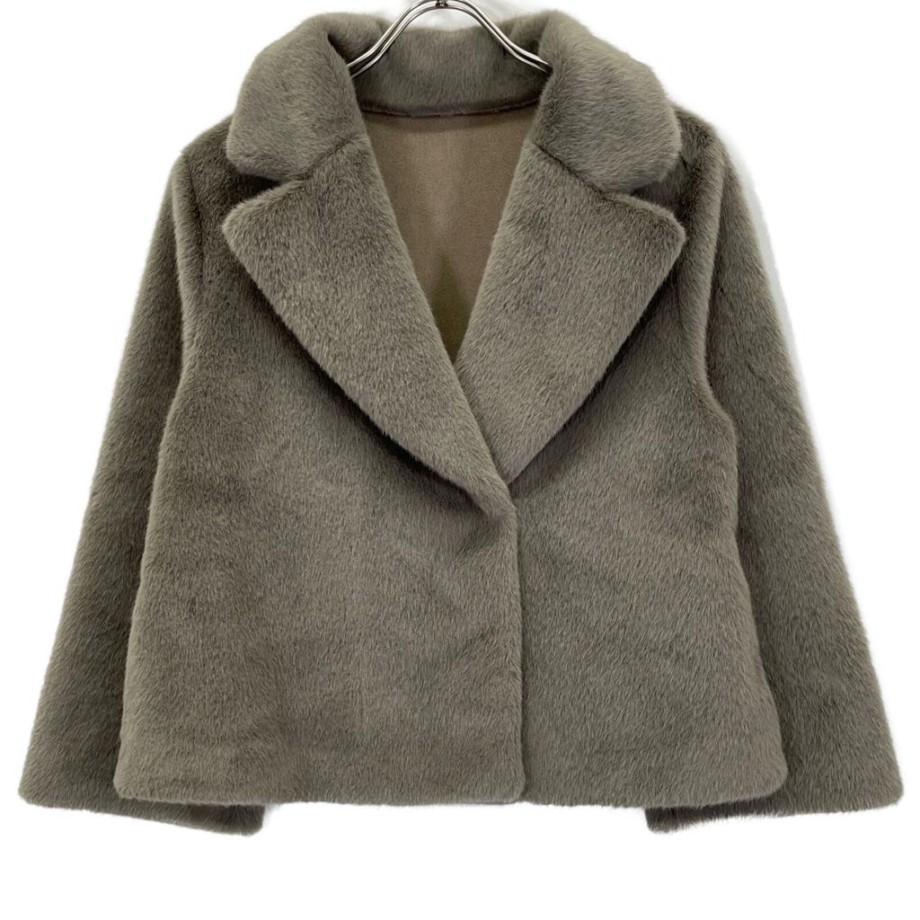 Pinkey & Dianne 031-2251947 Gray Four Rex Short Coat coat 36 grayUsed