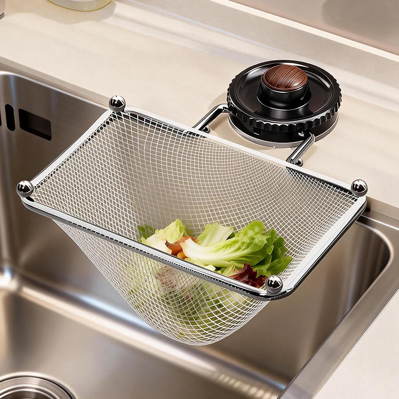Filtro usa e getta per lavello da cucina, rete per intercettare residui di cibo, rete di pulizia universale tipo ventosa anti-intasamento