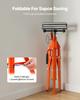VEVOR Roller Stand, Heavy Duty 1134 Kg Load Capacity, 700 Mm-1320 Mm Height Adjustable, 45# Steel Folding Roller Support Stand for Pipes
