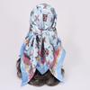 New 90 * CM Satin Square Scarf, Women's Headscarf, Scarf CO Contrasting Color Shawl Striped Simple Model