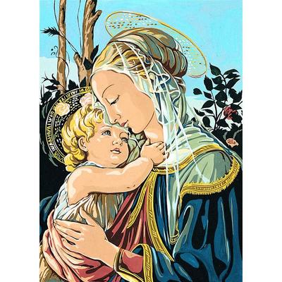 Antique Canvas Madonna Botticelli 45x60cm - SE929.67