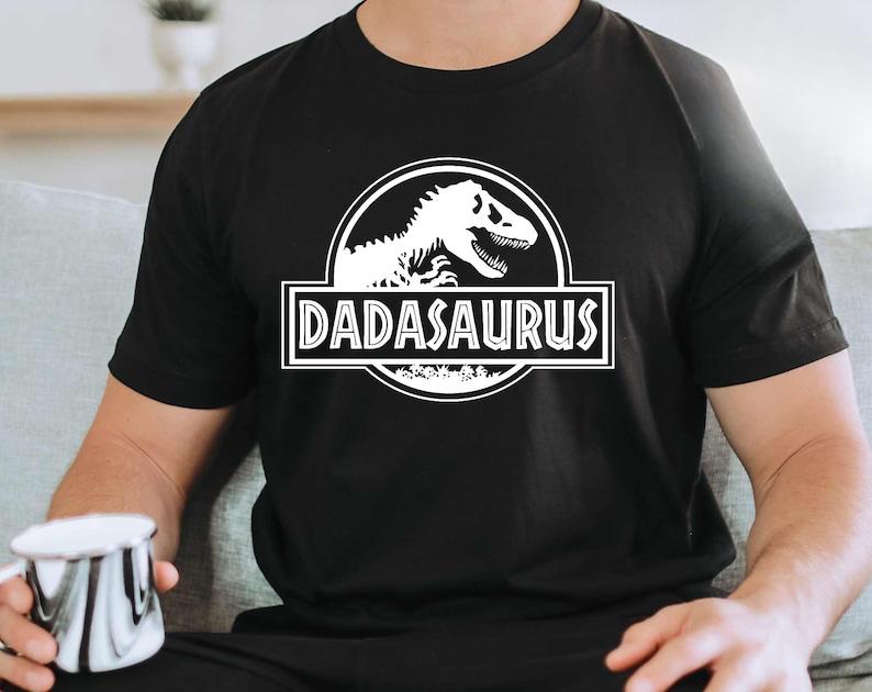 Dadasaurus Dada Shirt Dinosaur Printed Tshirt Birthday Dinosaur Party Family Matching Clothes Summer Fashion Shortsleev Tops