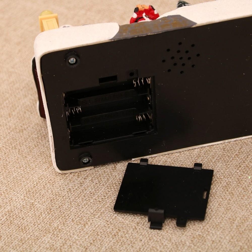 LED Light Up Village Xmas Lighting Music Box DIY Xmas Octave Box for Holiday Home Decor