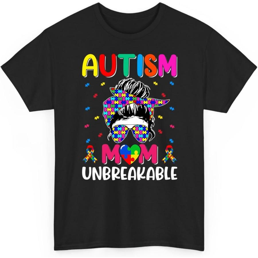 Autistic Autism Awareness Mom Life Mommy Mothers Day Unisex Shirt Gift Women Men XXXXXL разноцветный