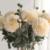 80cm Simulation Dahlia Flowers Real Touch Silk Fake Flowers  Garden Decor
