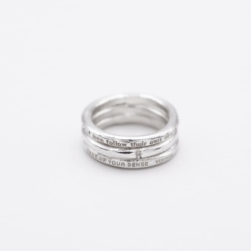 VINOOM vintage letter ring (3 set)
