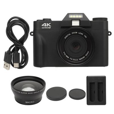 Cameră digitală 4K de 56 MP cu ecran rabatabil la 180 de grade cu încărcător de baterie 1500 mAh Focalizare automată 16X Digital