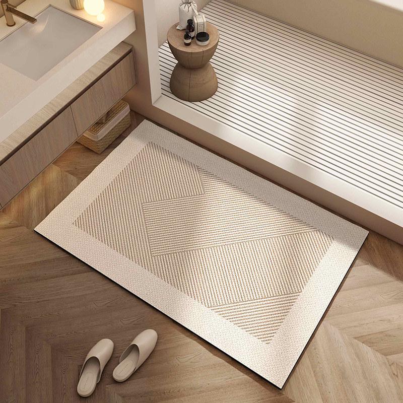 Cartoon Non-slip Absorbent Bathroom Mat - Stain-Resistant, Easy-Clean, Quick-Dry Carpet for Household Toilets and Doors