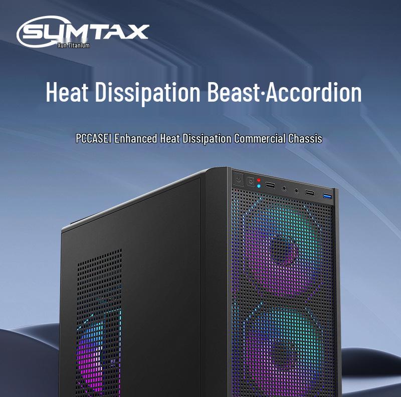 E-ATX Gaming Desktop Case with 360 Water Cooling Support