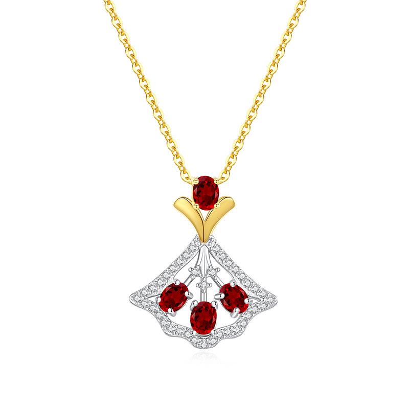

925 Sterling Silver Natural Amethyst Crystal Necklace Earrings Set Korean Style Jewelry for Women