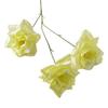 3 Heads Full Blooms Artificial Rose Flower Real Touch Faux Silk Rose Bouquet 25" Long Stem Fake Rose Flowers for Home Kitchen Party Wedding Decor