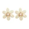Spring Floral Raffia Earrings – European & American Style for Ladies' Parties