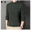 Men's Winter Fleece-Lined Casual High Collar Sweatshirt - Dad's Warm Base Layer Top
