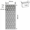 Perforated plates NP20/100/240 100x240 x2mm (1)