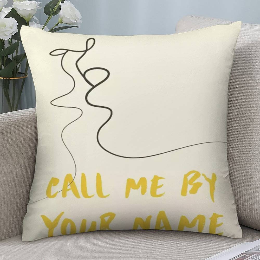 Gay Call Me Your Name Pillow Case Short Plush Double-sided Print Square Throw Pillow Covers Sofa Home Cushion Decor