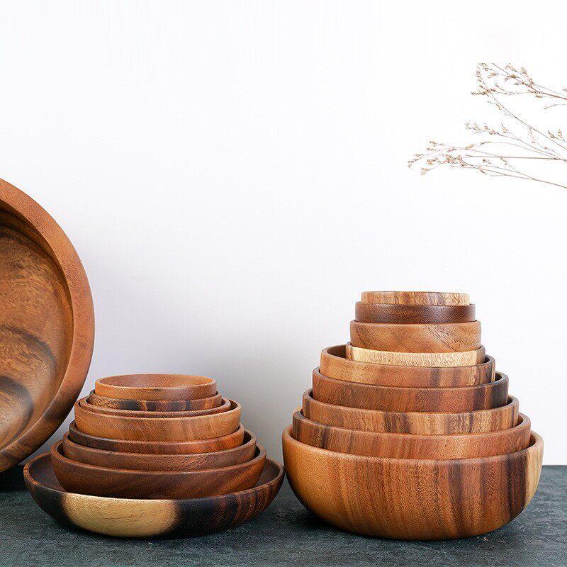 Homeglen Acacia Wood Salad Bowl