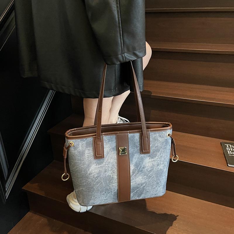 Large capacity bag women's bag new trend simple women's shoulder bag underarm tote bag