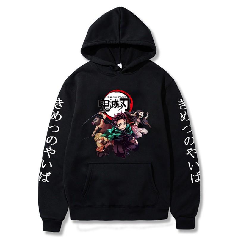 Demon Slayer Hoodie Kimetsu No Yaiba Nezuko Cosplay Sweatshirt Unisex Winter Warm Oversized Pullover