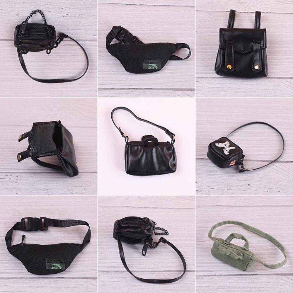 Mini Doll PU Leather Bag Miniature 17cm Doll Bag Accessories  Dolls Accessories