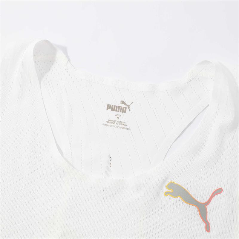 PUMA Fashion Sports Solid Color Brand Logo Vest Men tops White 525455-02