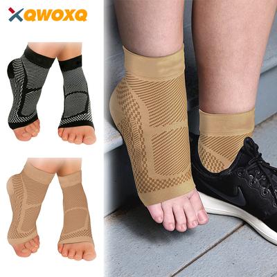 2 Stück Sport Knöchelbandage Kompression Fußgewölbe Stützmanschette, Lindert Achillessehnenentzündung, Plantarfasziitis Socke Reduziert Schwellungen