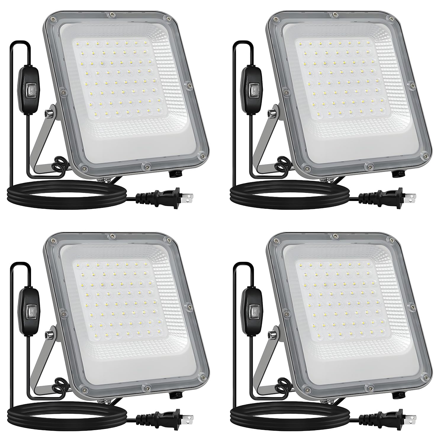 

MAGOKORO Ultra-Thin LED Floodlight, 50W Work Light (500W Equivalent), 6500LM, IP66 Waterproof and Dustproof, Energy-Saving, PSE Certified, 3M Power