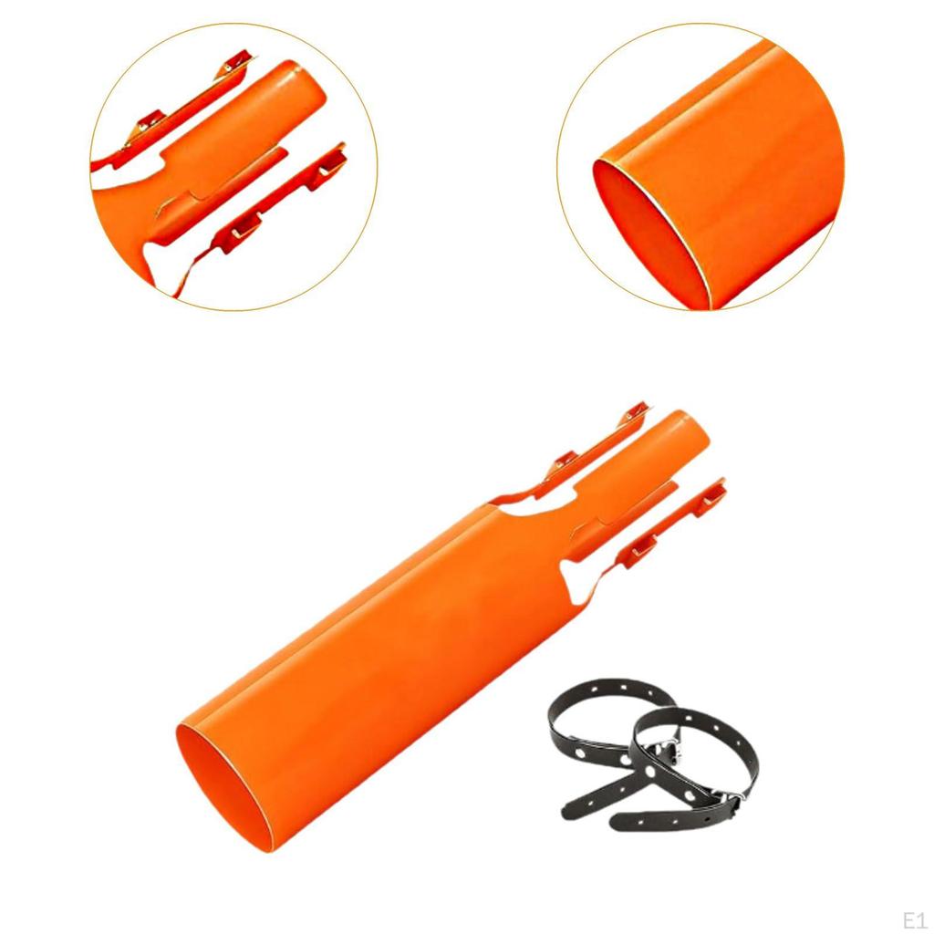 Leaf Blower Air Booster Turbo Nozzle Extension for Garden Backyard Porch Orange