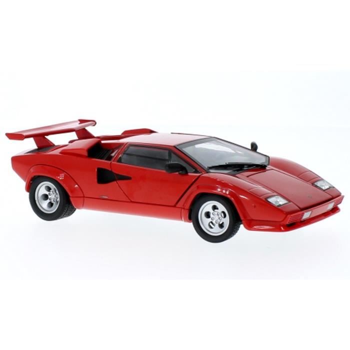 Miniatures montées - Lamborghini Countach LP 5000 S Rouge 1/24 Welly