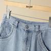 Tachile Women's Lyocell High-Waist Straight Denim Capris