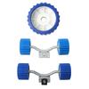 Adjustable Boat Trailer Wheel Set With Reinforced ABS Frame And Anti Scratch Rubber Surfaces Trailer Hardware