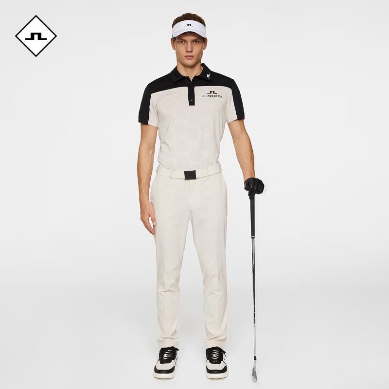 

J.Lindeberg Men s Geometric Print Golf Polo Shirt S