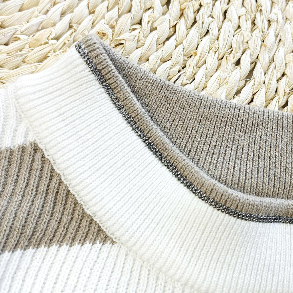 YIJIAN Women's Casual Striped Knit Sweater - Spring Fashion Staple