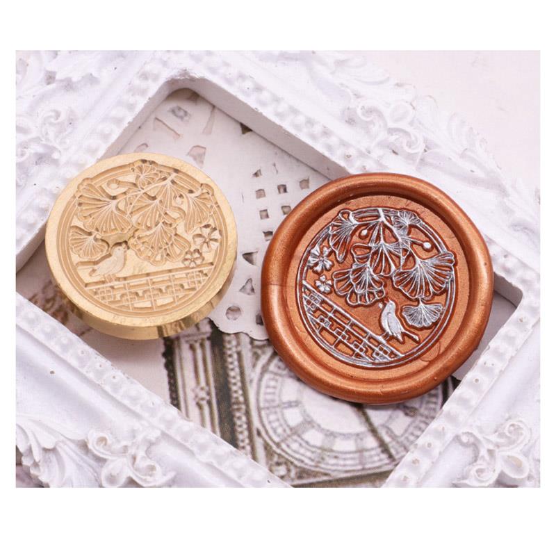 Blumenwachssiegel, Siegel, Retro-Handwerk, Siegelstempel, Kopf, Karte, Umschlag, Hochzeitseinladung, Geschenkverpackung, Scrapbook