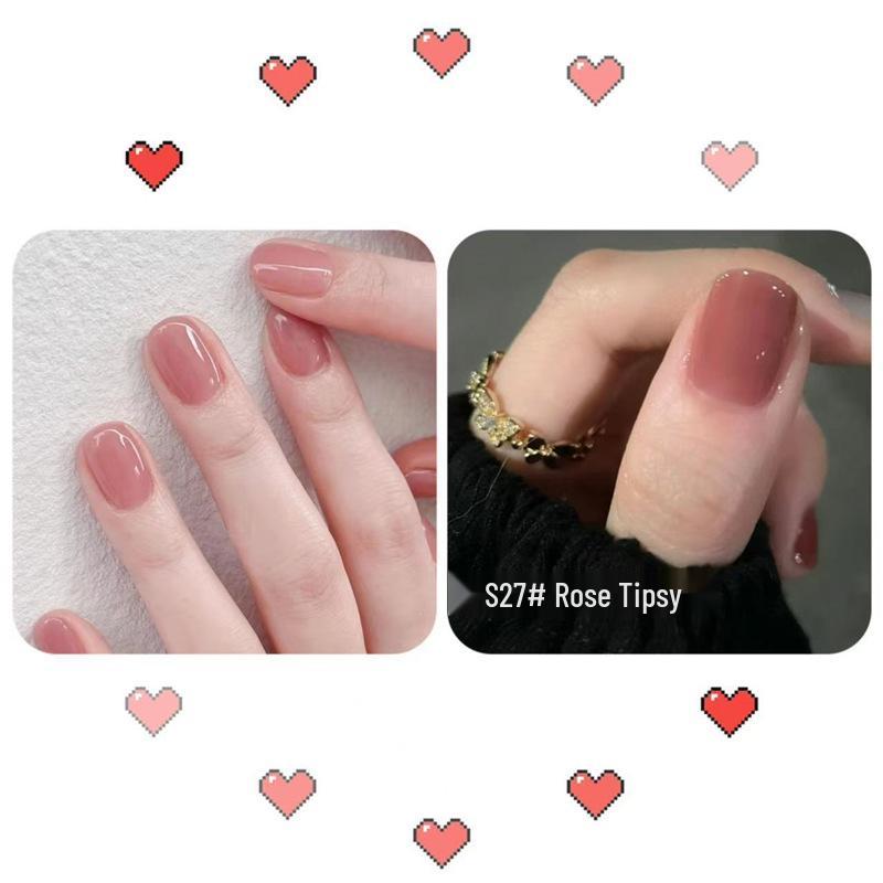 Aurora Mermaid Peelable Nail Polish - Odorless, Quick-Dry, Whitening, Fine Glitter Nude Bestseller