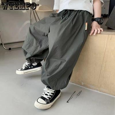 Pantaloni da Ragazzo Estivi Pantaloni da Lavoro per Bambini Abbigliamento per Bambini Pantaloni Larghi Casual Modelli Sottili