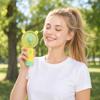 Rechargeable Handheld Fan with Base and Light for Kids, 2 Speeds, 1 Hour Battery Life