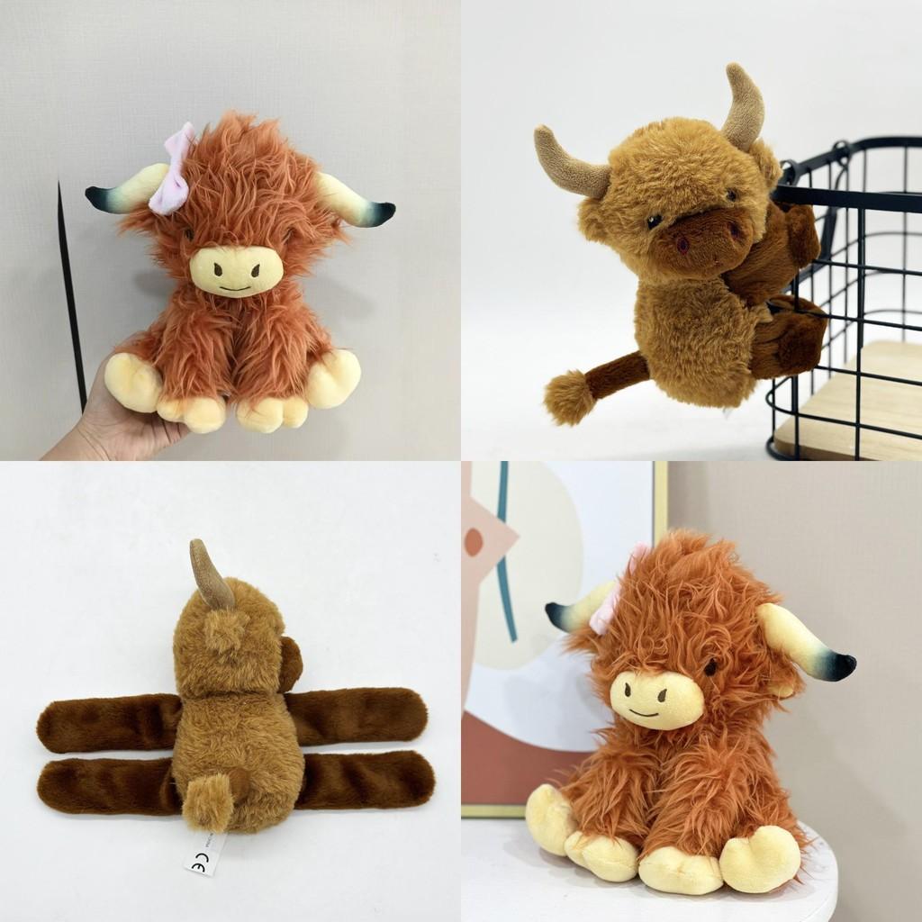 Highland Cow Soft Plush Toy With Pp Cotton For Kids And Decorative Use