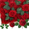 30/10PCS Artificial Foam Rose Flower Heads Bride Bouquet Flower for Home Wedding Party Table Decoration DIY Scrapbook Supplies