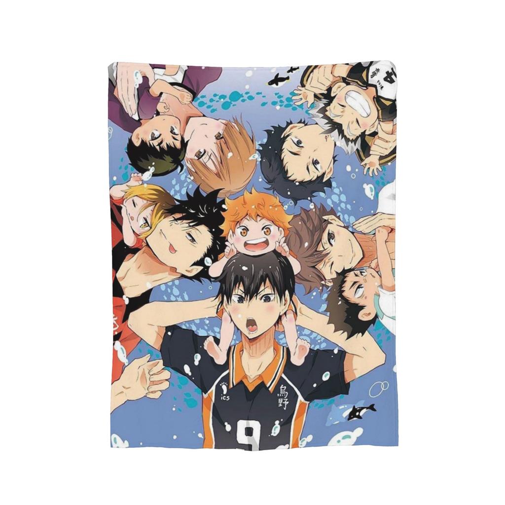 Anime Haikyuu Plush Blankets Miya Atsumu Manga Novelty Throw Blankets for  Sofa Bedding Lounge 150*125cm Quilt,