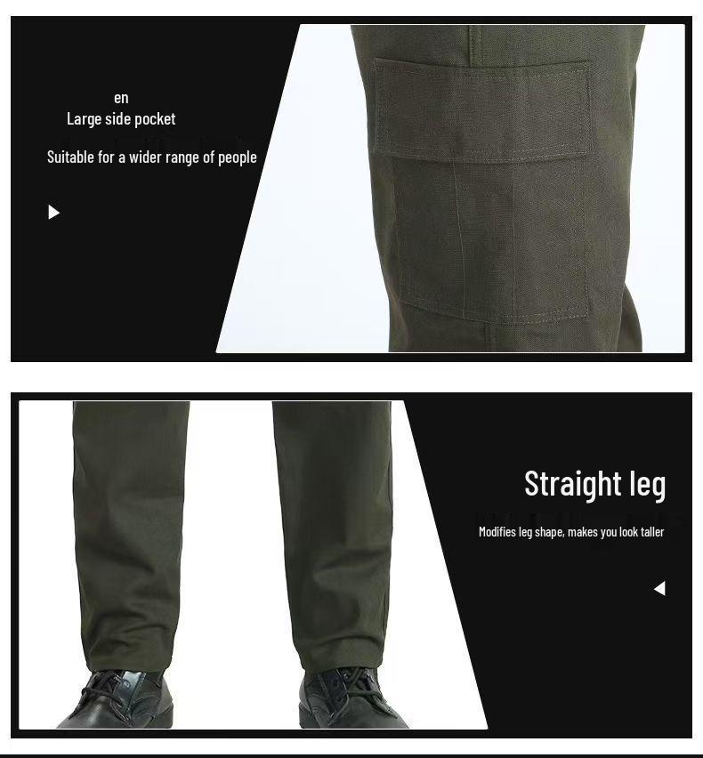 Spring & Autumn Men's Workwear Set: Anti-Scald, Wear & Dirt Resistant for Welding, Auto Repair, and Construction