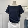 T-shirts Women Solid Simple Summer Casual Cleanfit Short Sleeve All-match Young Girls Streetwear Y2k Top Aesthetic Clothes Ins