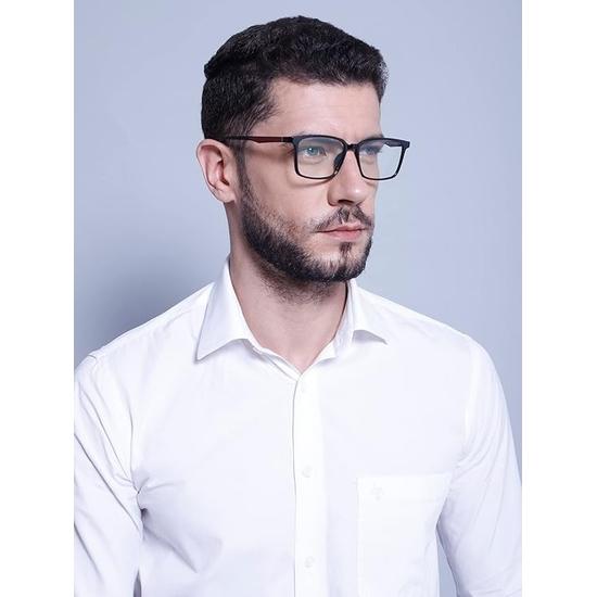 Intellilens Quadratische Blaulichtfilter-Computerbrille für Augenschutz mit Linsenreiniger-Lösung für Brillen | Blaulichtfilter(53-16-135)